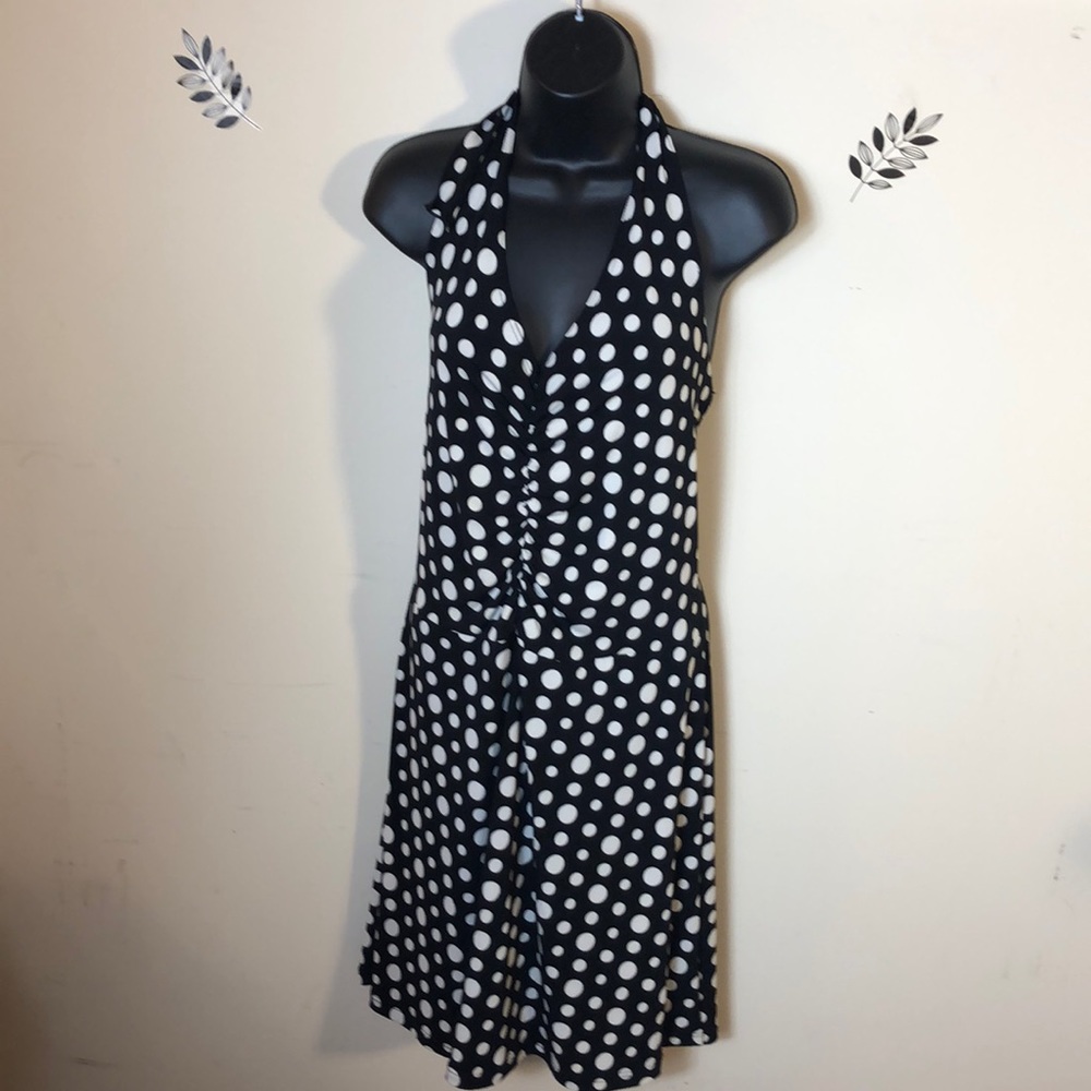 Banabee Halter Dress or Tunic Black and White 2XL